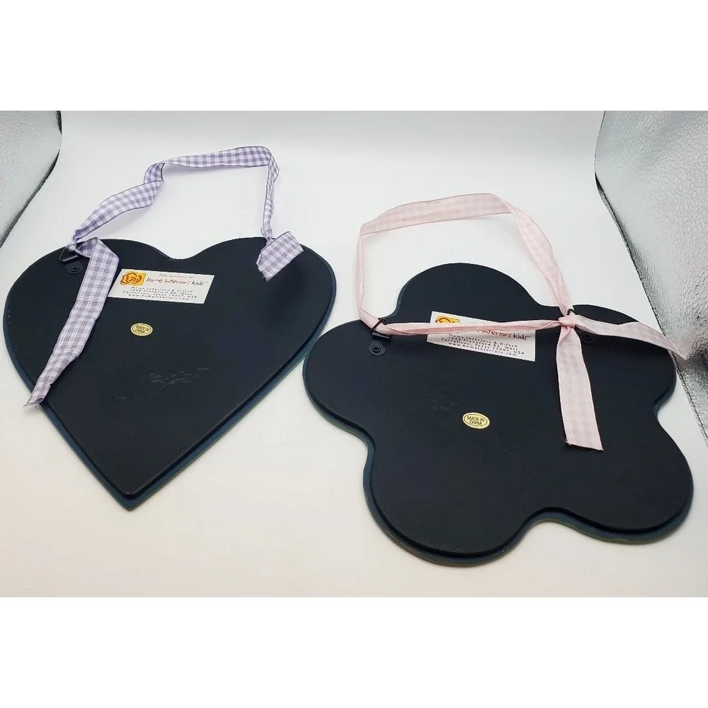 Vintage Home Interiors Kids Heart & Cloud Wall Mirrors Set